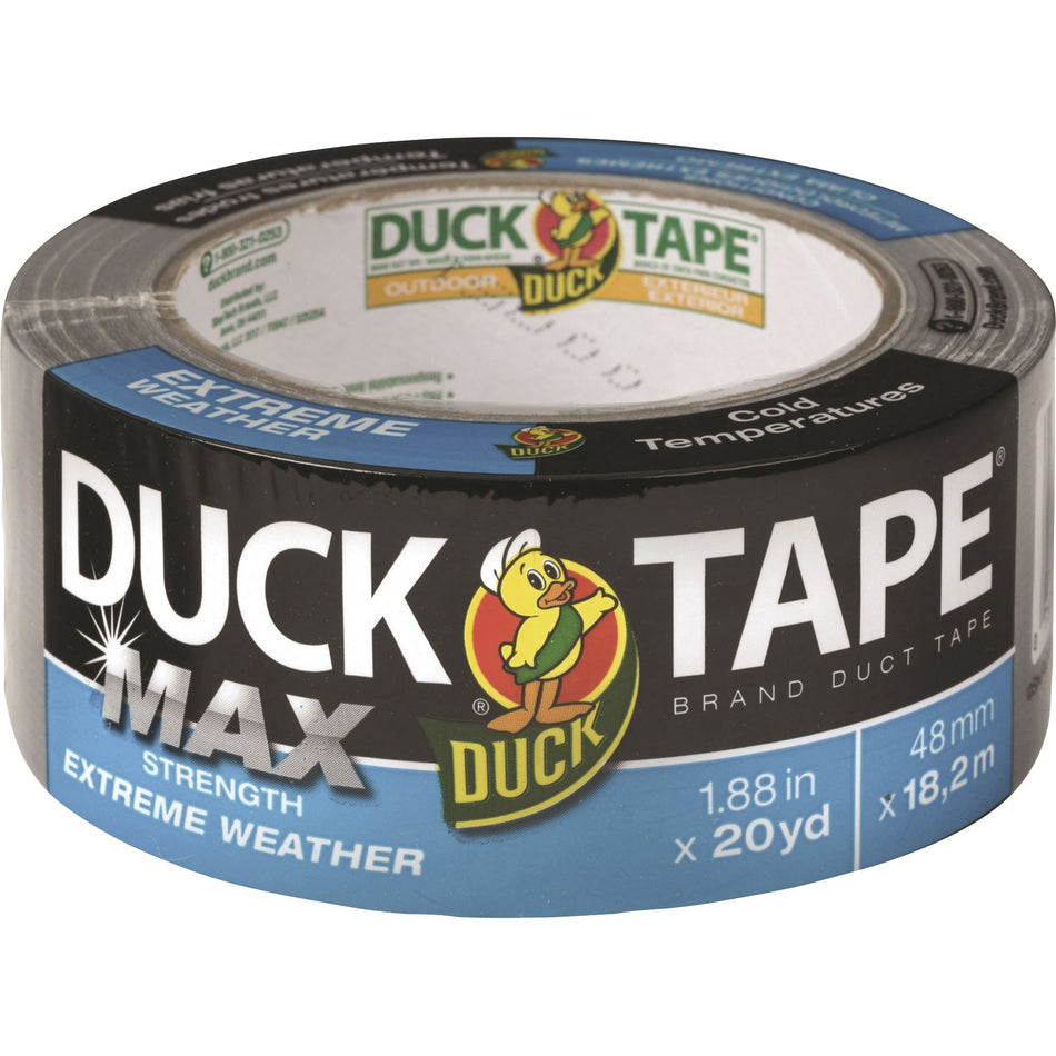 Duck MAX Strength Weather Duct Tape - 20 yd Length x 1.88" Width - Silver - 1 Each