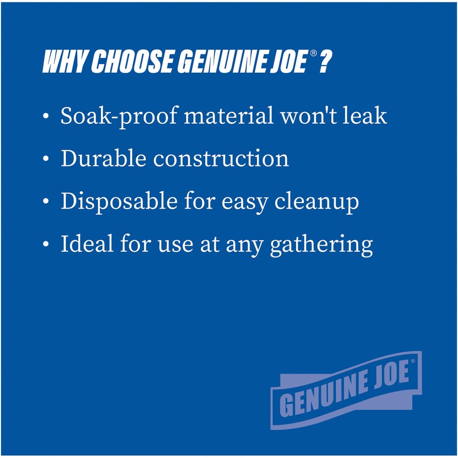 Genuine Joe 12 oz Paper Bowls - Disposable - Multi - 125 / Pack