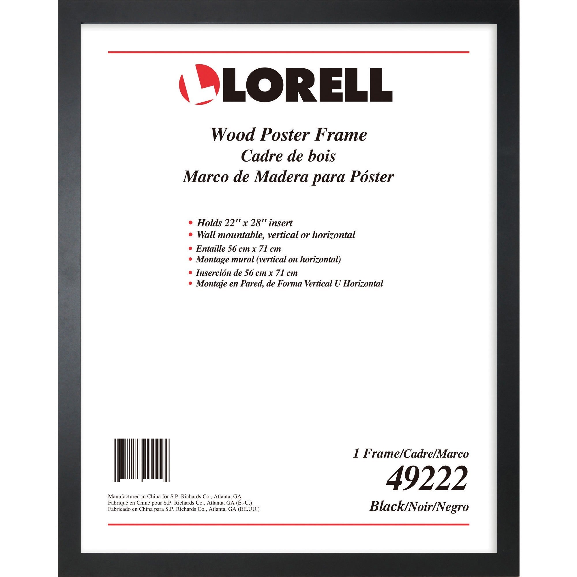 Lorell Solid Wood Poster Frame - 2000