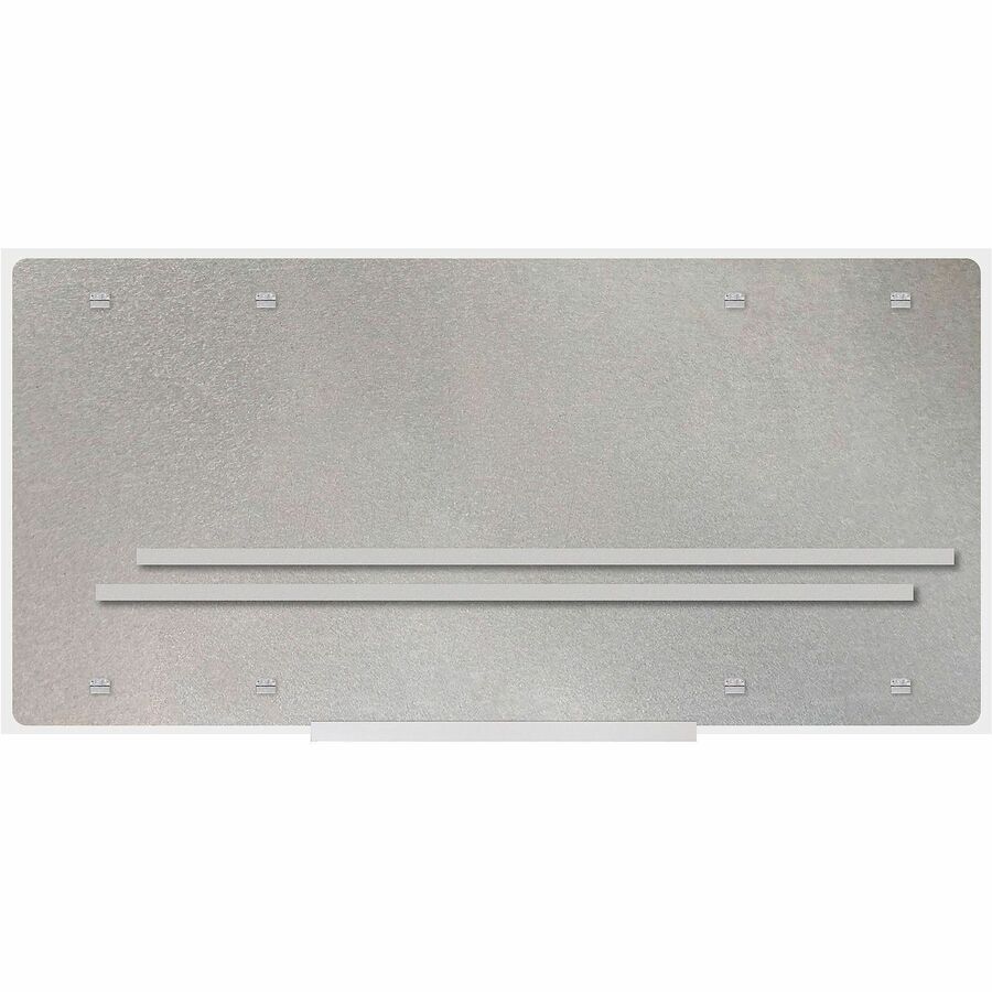Lorell Magnetic Glass Dry-Erase Board - Rear