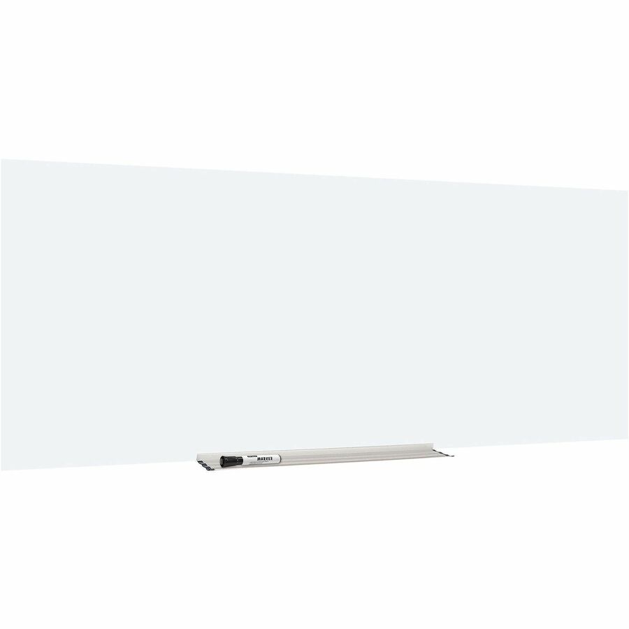 Lorell Magnetic Glass Dry-Erase Board - Right