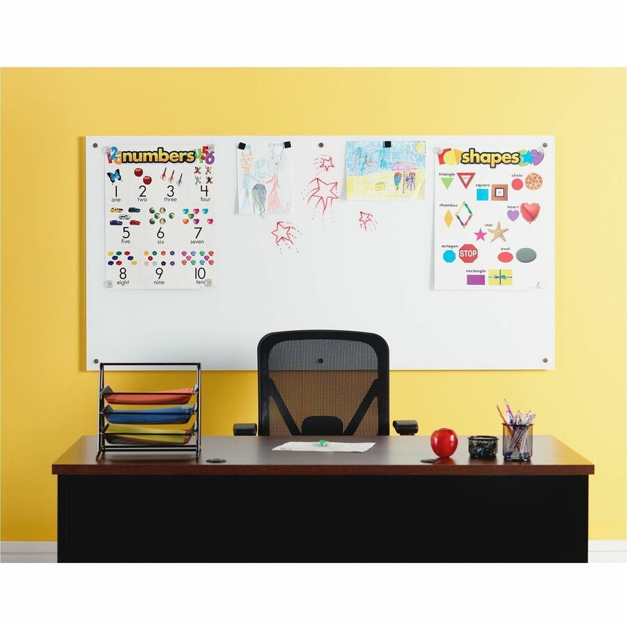 Lorell Premium Glass Dry-Erase Board - Alternate-Image2