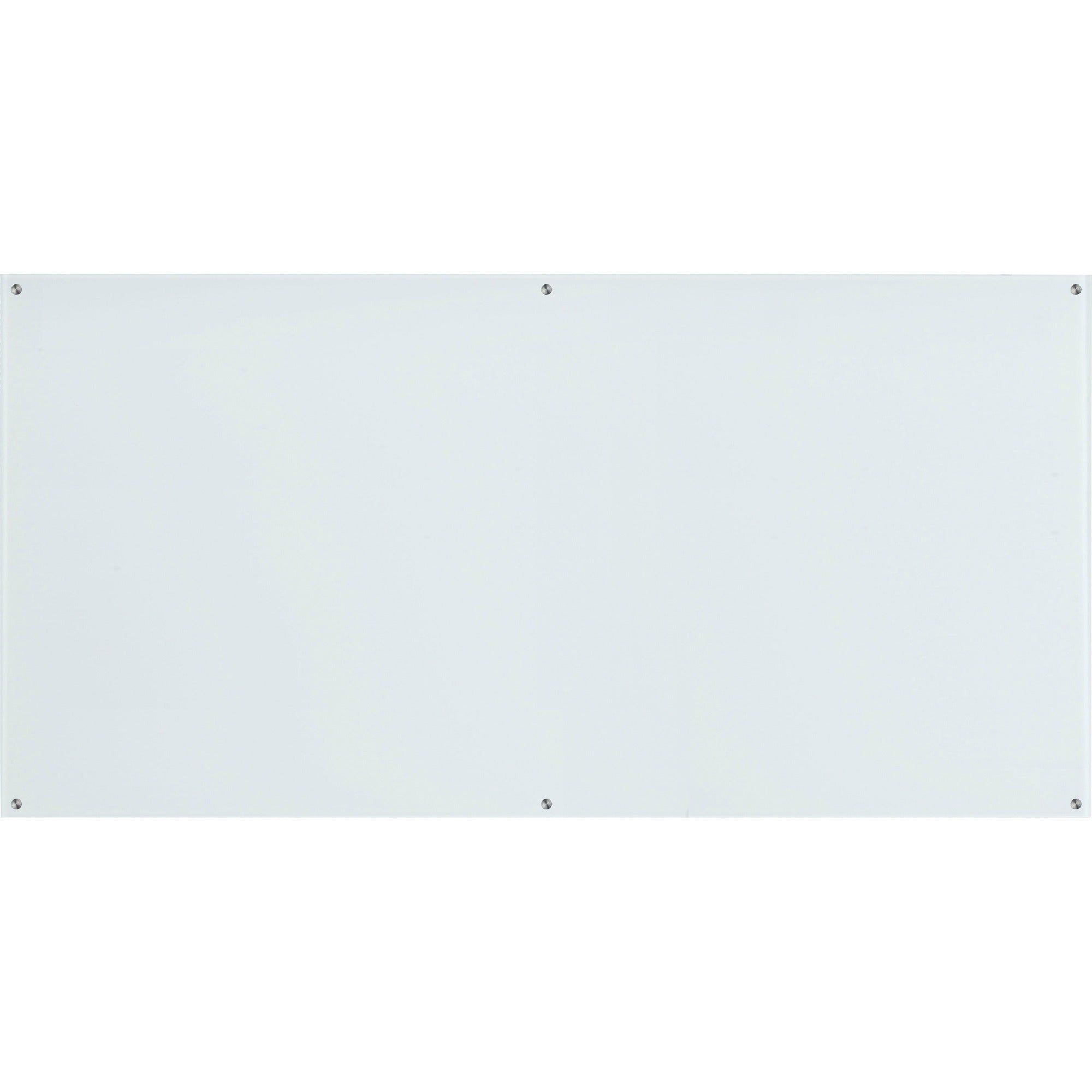 Lorell Premium Glass Dry-Erase Board - 96" (8 ft) Width x 48" (4 ft) Height - White Glass Surface - Rectangle - 1 Each