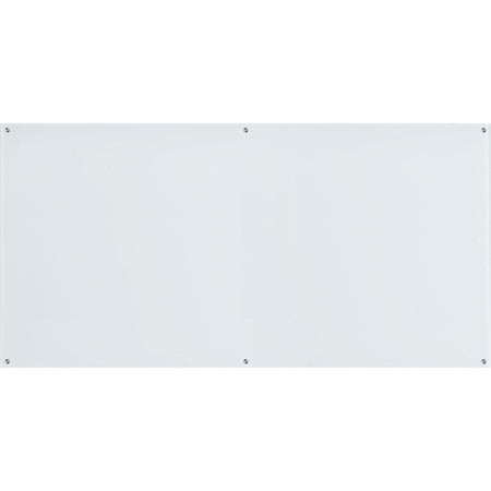 Lorell Premium Glass Dry-Erase Board - 96" (8 ft) Width x 48" (4 ft) Height - White Glass Surface - Rectangle - 1 Each