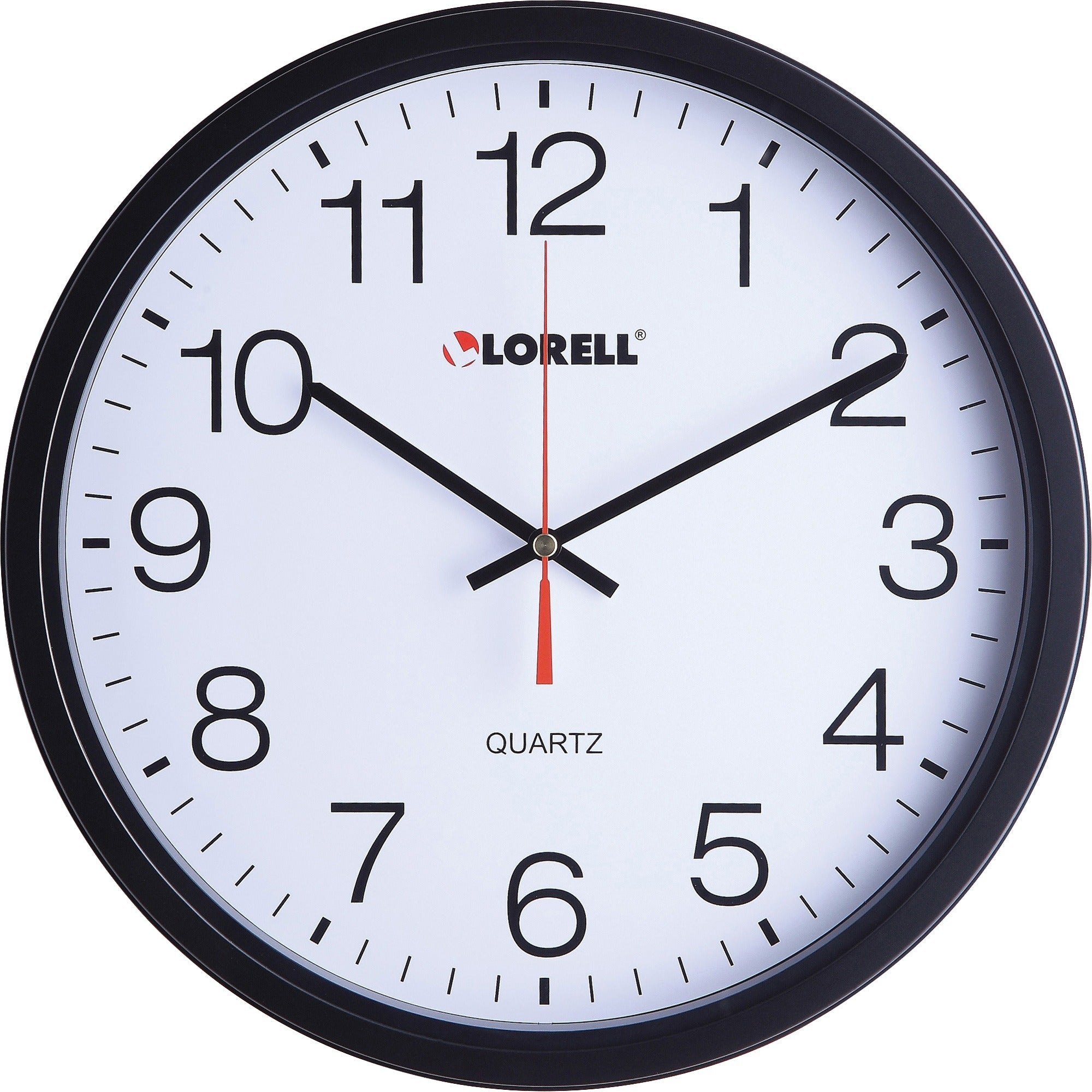 Lorell 12-1/2" Slimline Wall Clock - 2000