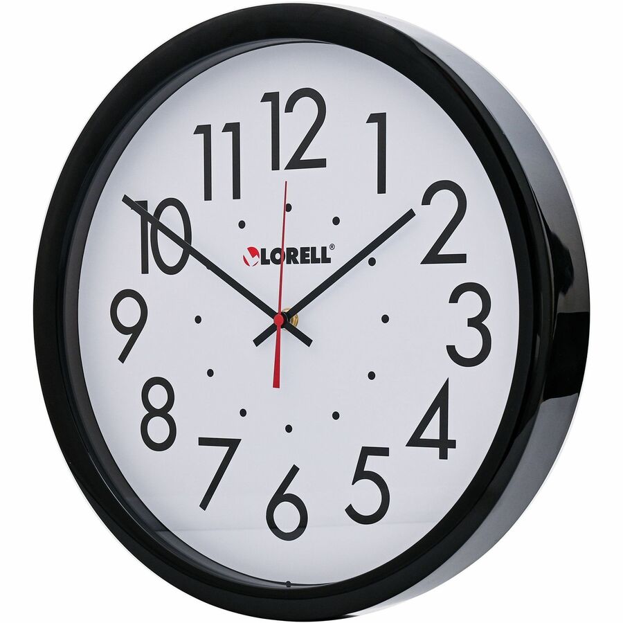 Lorell 14-1/2" Self-Set Wall Clock - Left