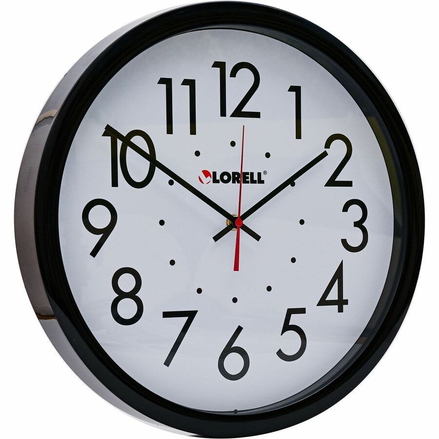 Lorell 14-1/2" Self-Set Wall Clock - Right