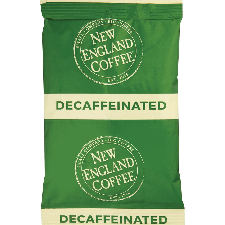 New England Coffee® Portion Pack Decaf Breakfast Blend Coffee - Light/Medium - 2.5 oz Per Pack - Portion Pack - Decaffeinated - 24 / Carton