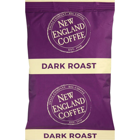 New England Coffee® Portion Pack French Roast Coffee - Dark - 2.5 oz Per Pack - Portion Pack - 24 / Carton