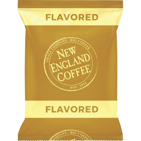New England Coffee® French Vanilla Coffee - Light/Medium - 2.5 oz Per Pack - French Vanilla - 24 / Carton