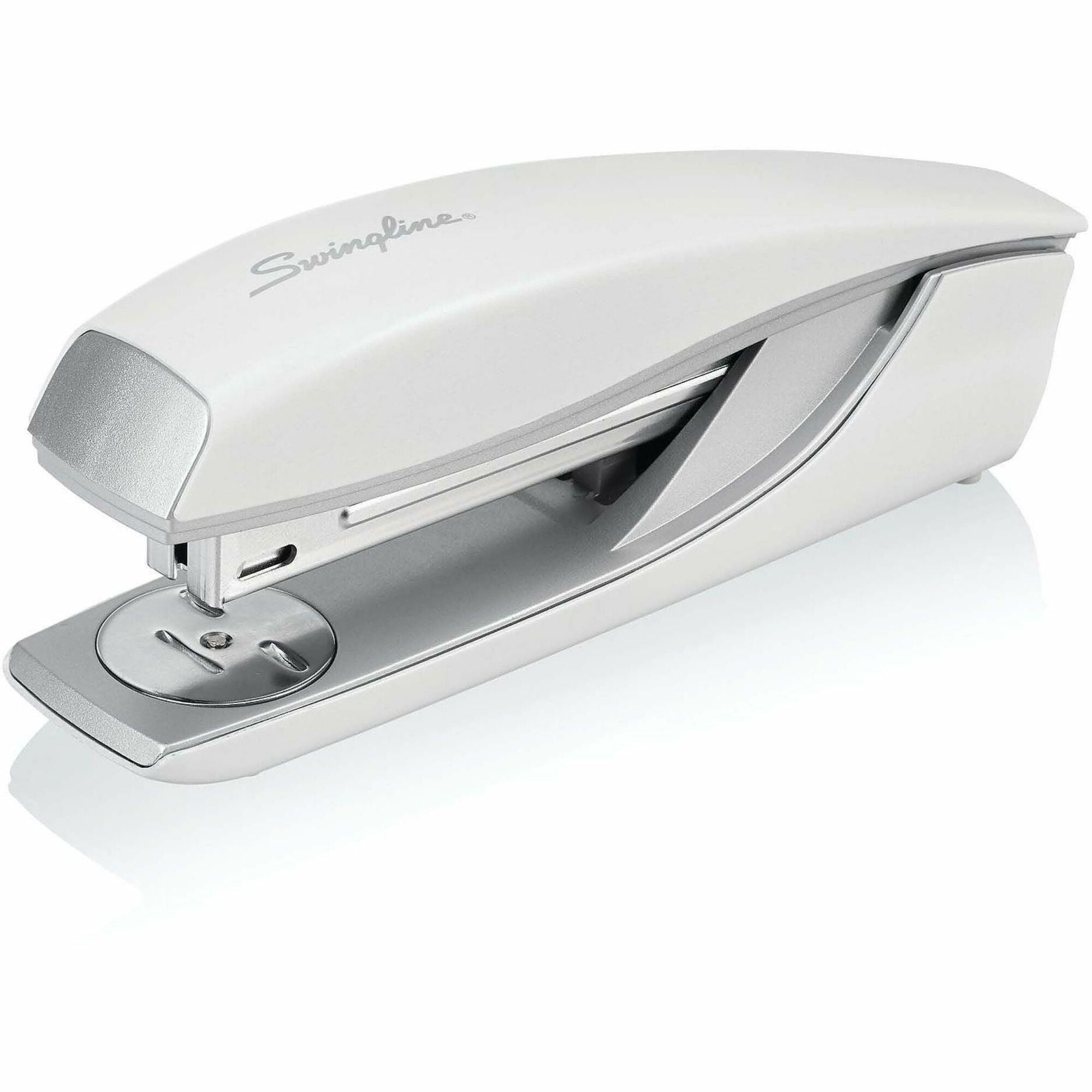 Swingline NeXXt Series Style Desktop Stapler - Staples Upto 40 Sheet - Holds Upto 210 Staple - Full Strip - White - Metal - 1 Each