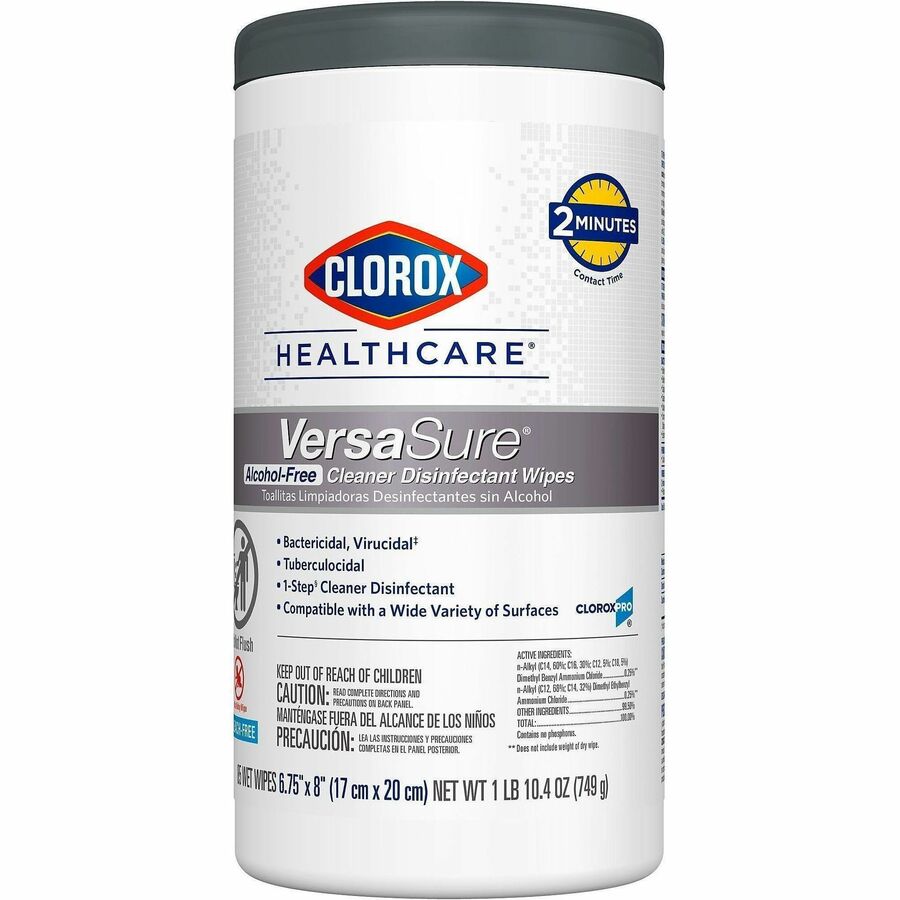 Clorox Healthcare VersaSure Cleaner Disinfectant Wipes - Alternate-Image10