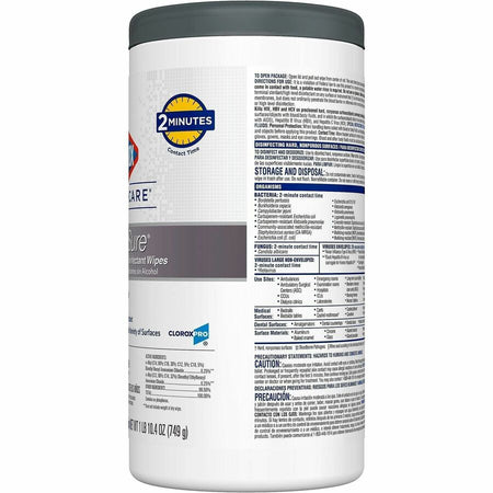 Clorox Healthcare VersaSure Cleaner Disinfectant Wipes - Alternate-Image12