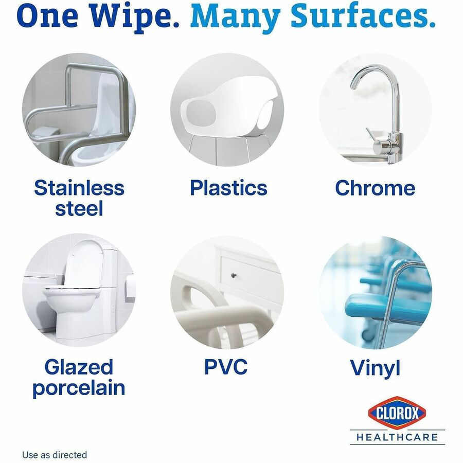 Clorox Healthcare VersaSure Cleaner Disinfectant Wipes - Alternate-Image7