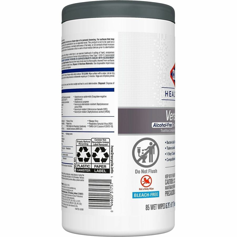 Clorox Healthcare VersaSure Cleaner Disinfectant Wipes - Alternate-Image11