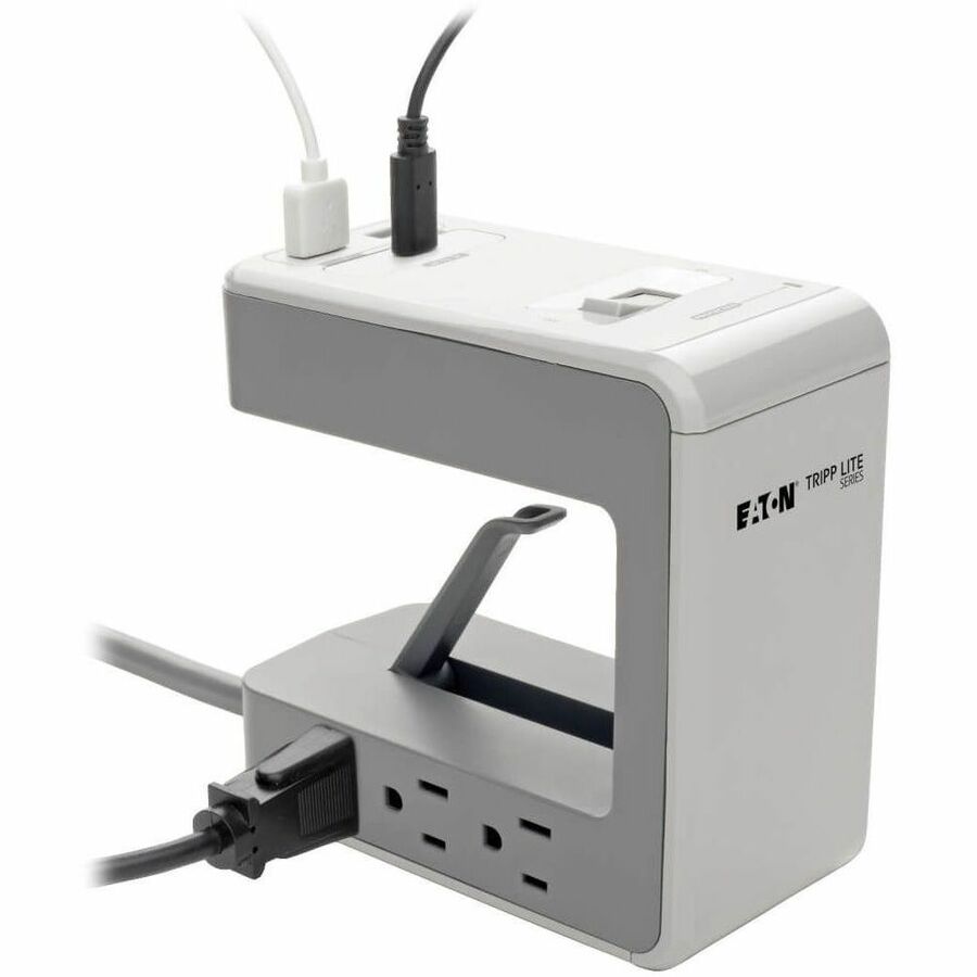 Tripp Lite series Protect It! TLP648USBC 6-Outlet Surge Suppressor/Protector - 6 x NEMA 5-15R, 2 x USB - 1800 VA - 1080 J - 120 V AC Input - 8 ft