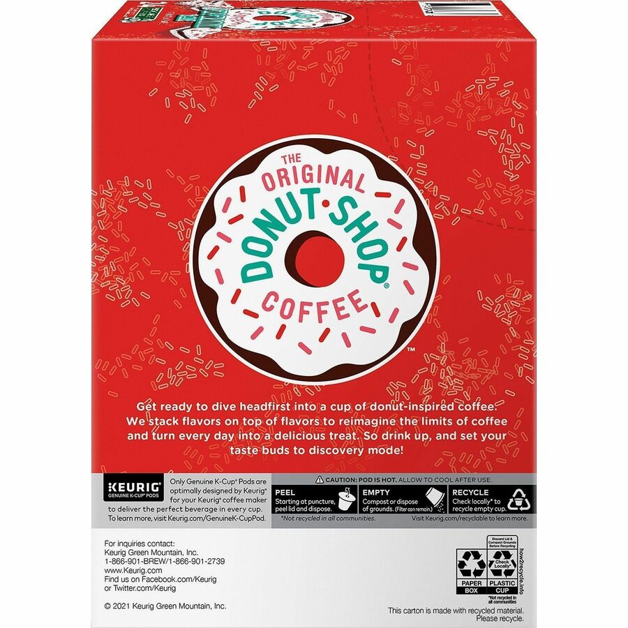 The Original Donut Shop&reg; K-Cup, Pod Peppermint Bark Coffee - Rear