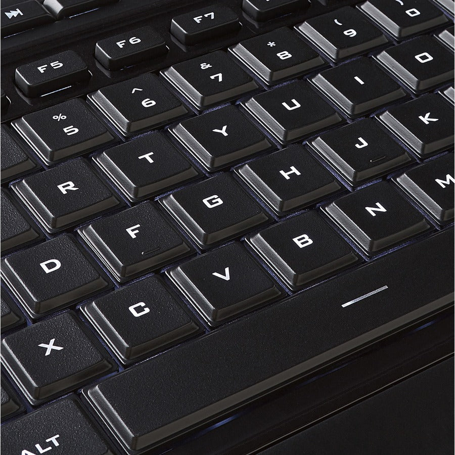 Verbatim Illuminated Wired Keyboard - USB Type A Interface - Media Player Hot Key - Black - Keyboards & Mice