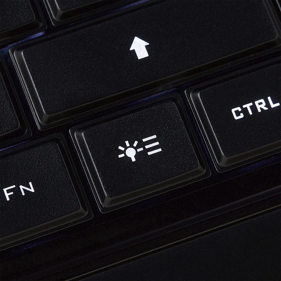 Verbatim Illuminated Wired Keyboard - USB Type A Interface - Media Player Hot Key - Black - Keyboards & Mice