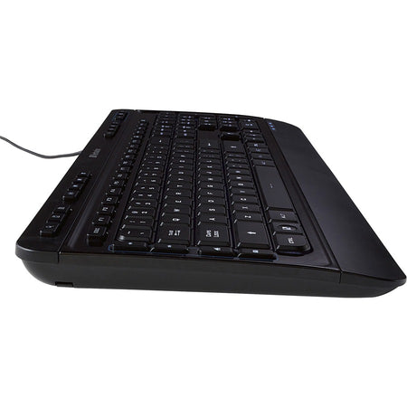 Verbatim Illuminated Wired Keyboard - USB Type A Interface - Media Player Hot Key - Black - Keyboards & Mice