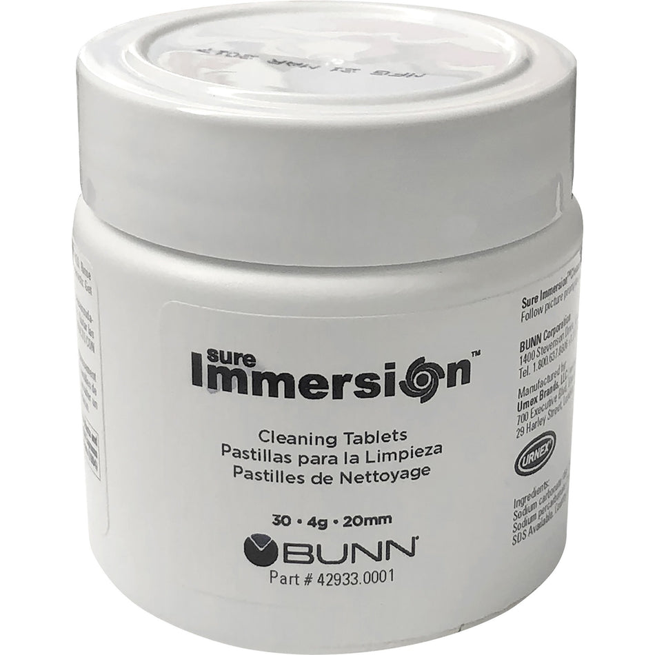 BUNN Trifecta Cleaning Tablets - For Coffee Brewer - Assorted - 30/Jar - 1 Each