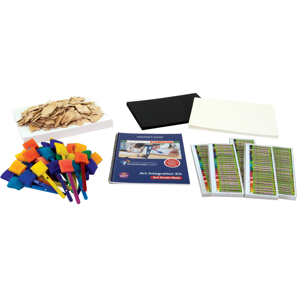 Pacon®  3rd-Grade Math Art Integration Kit - Skill Learning: Science, Technology, Engineering, Mathematics, Planning - 1 Kit