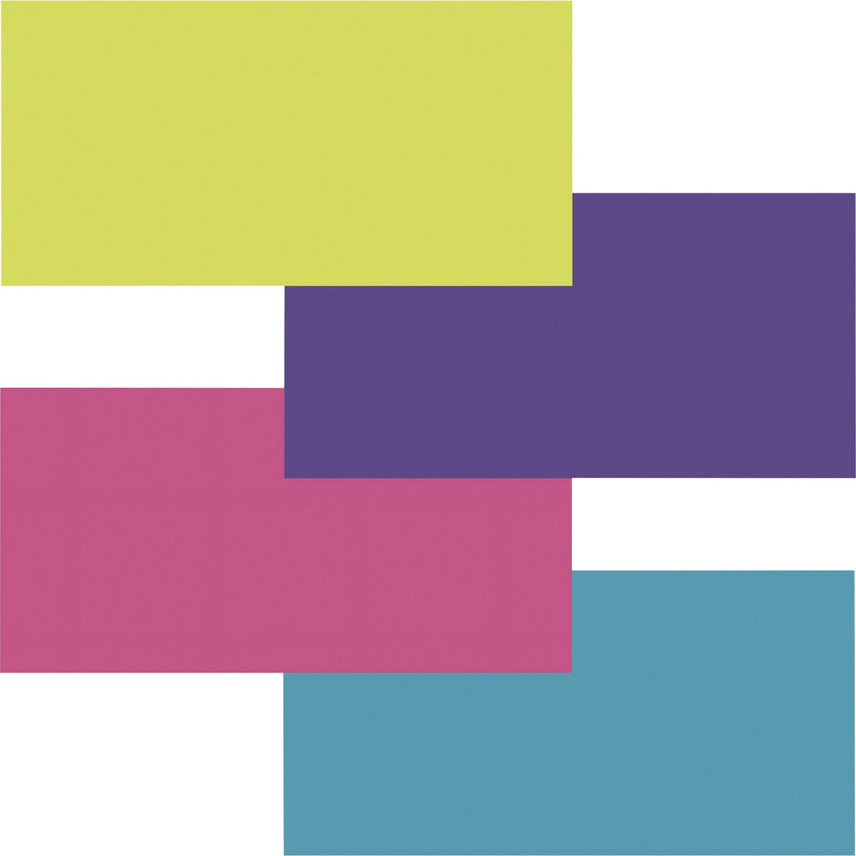 Fadeless Bright Colors Bulletin Art Paper - Fun and Learning, Table Skirting, Display, Decoration, Art Project, Craft Project, Bulletin Board - 3.25" Height x 48" Width x 12 ft Length - Lime, Deep Purple, Magenta, Azure - 4 / Carton
