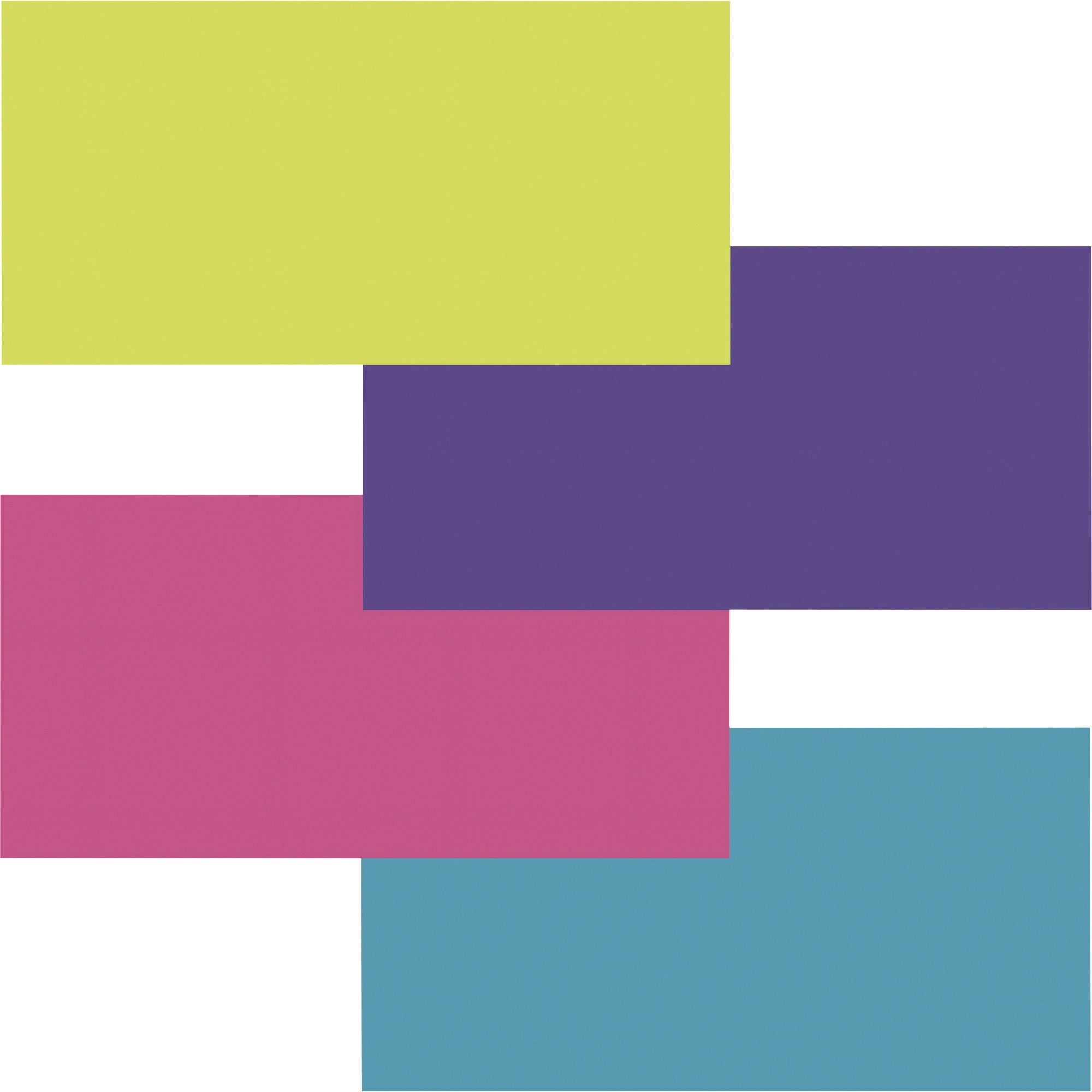 Fadeless Bright Colors Bulletin Art Paper - Fun and Learning, Table Skirting, Display, Decoration, Art Project, Craft Project, Bulletin Board - 3.25" Height x 48" Width x 12 ft Length - Lime, Deep Purple, Magenta, Azure - 4 / Carton