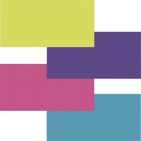 Fadeless Bright Colors Bulletin Art Paper - Fun and Learning, Table Skirting, Display, Decoration, Art Project, Craft Project, Bulletin Board - 3.25" Height x 48" Width x 12 ft Length - Lime, Deep Purple, Magenta, Azure - 4 / Carton