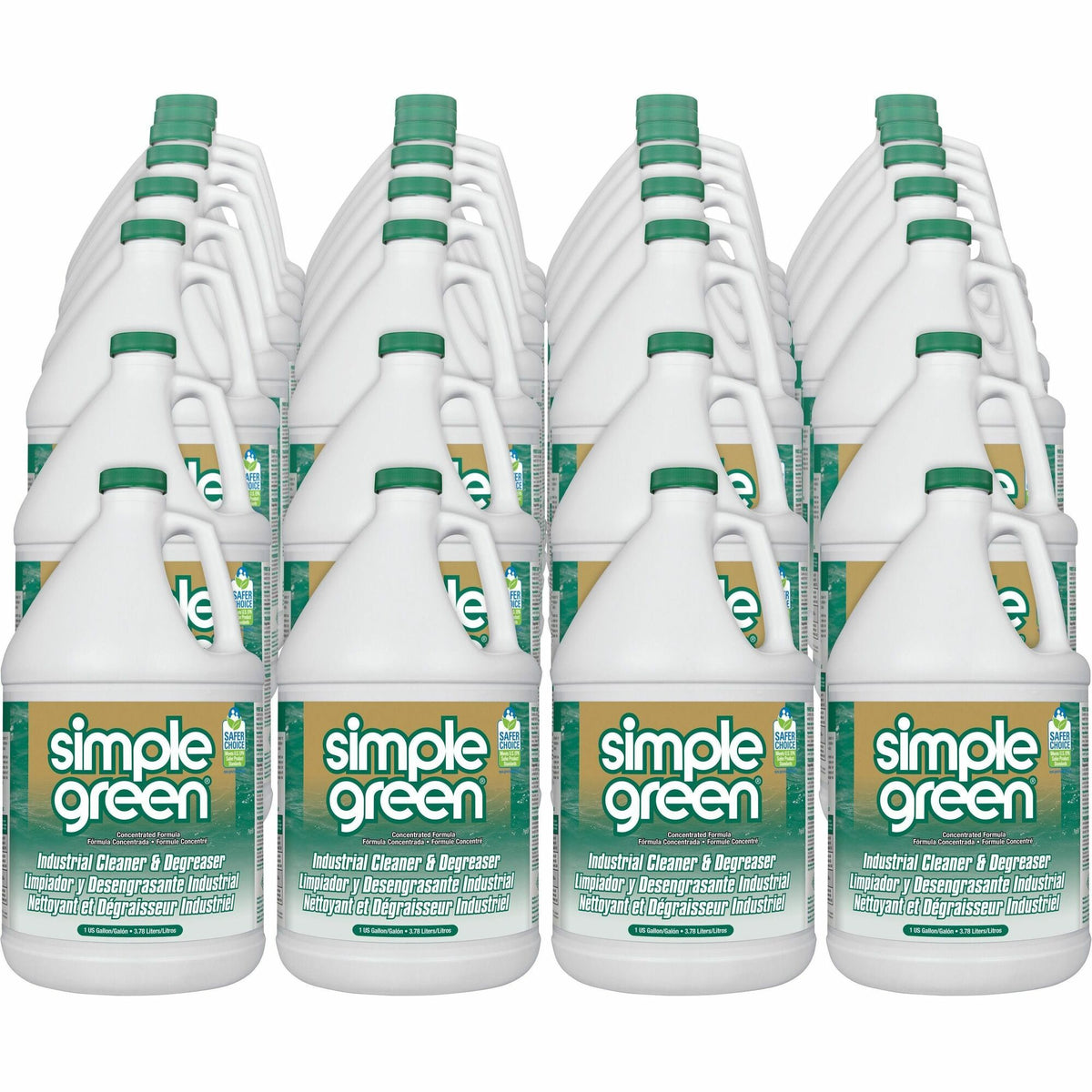 Simple Green Industrial Cleaner/Degreaser - For Multipurpose, Multi Surface - Concentrate - Liquid - 128 fl oz (4 quart) - Original Scent - Non-abrasive, Non-flammable - Green - 168 / Pallet