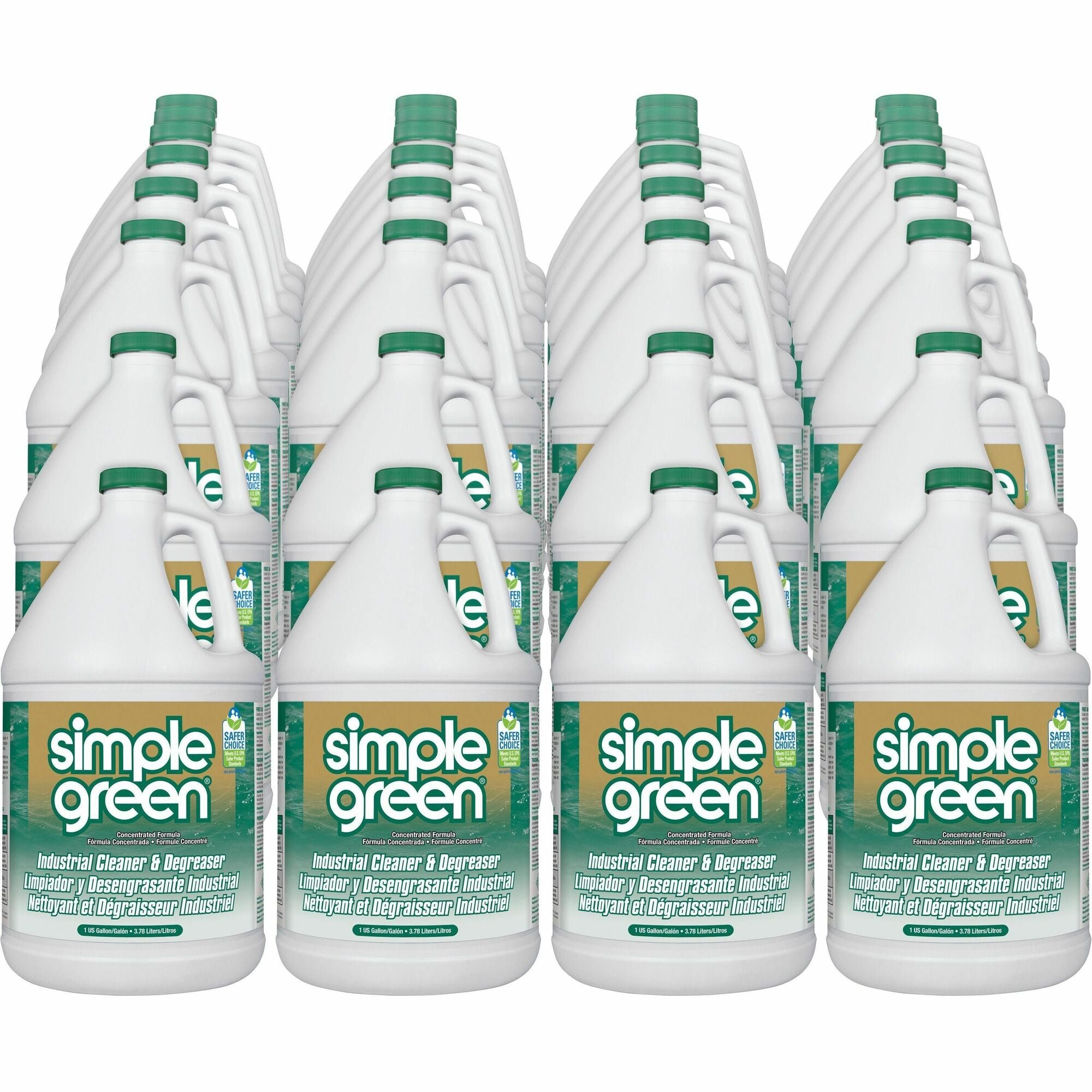 Simple Green Industrial Cleaner/Degreaser - For Multipurpose, Multi Surface - Concentrate - Liquid - 128 fl oz (4 quart) - Original Scent - Non-abrasive, Non-flammable - Green - 168 / Pallet
