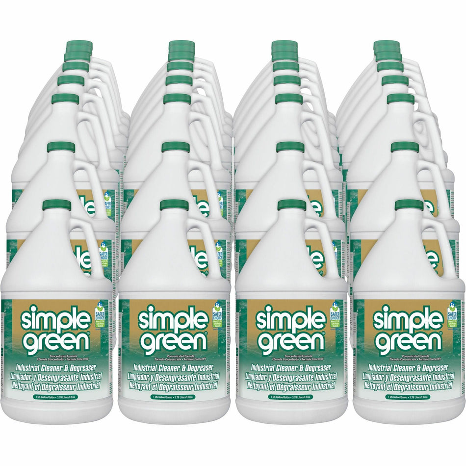 Simple Green Industrial Cleaner/Degreaser - For Multipurpose, Multi Surface - Concentrate - Liquid - 128 fl oz (4 quart) - Original Scent - Non-abrasive, Non-flammable - Green - 168 / Pallet