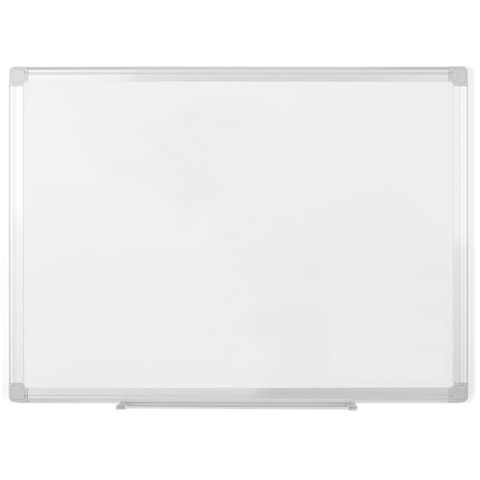 MasterVision Earth Series Dry-Erase Board - 36" (3 ft) Width x 24" (2 ft) Height - White Enamel Surface - Rectangle - Scratch Resistant, Pen Tray - 1 Each