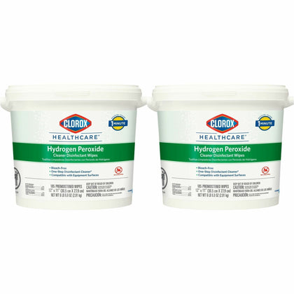 Clorox Healthcare Hydrogen Peroxide Disinfectant Wipes - Antibacterial Cleaning Solution