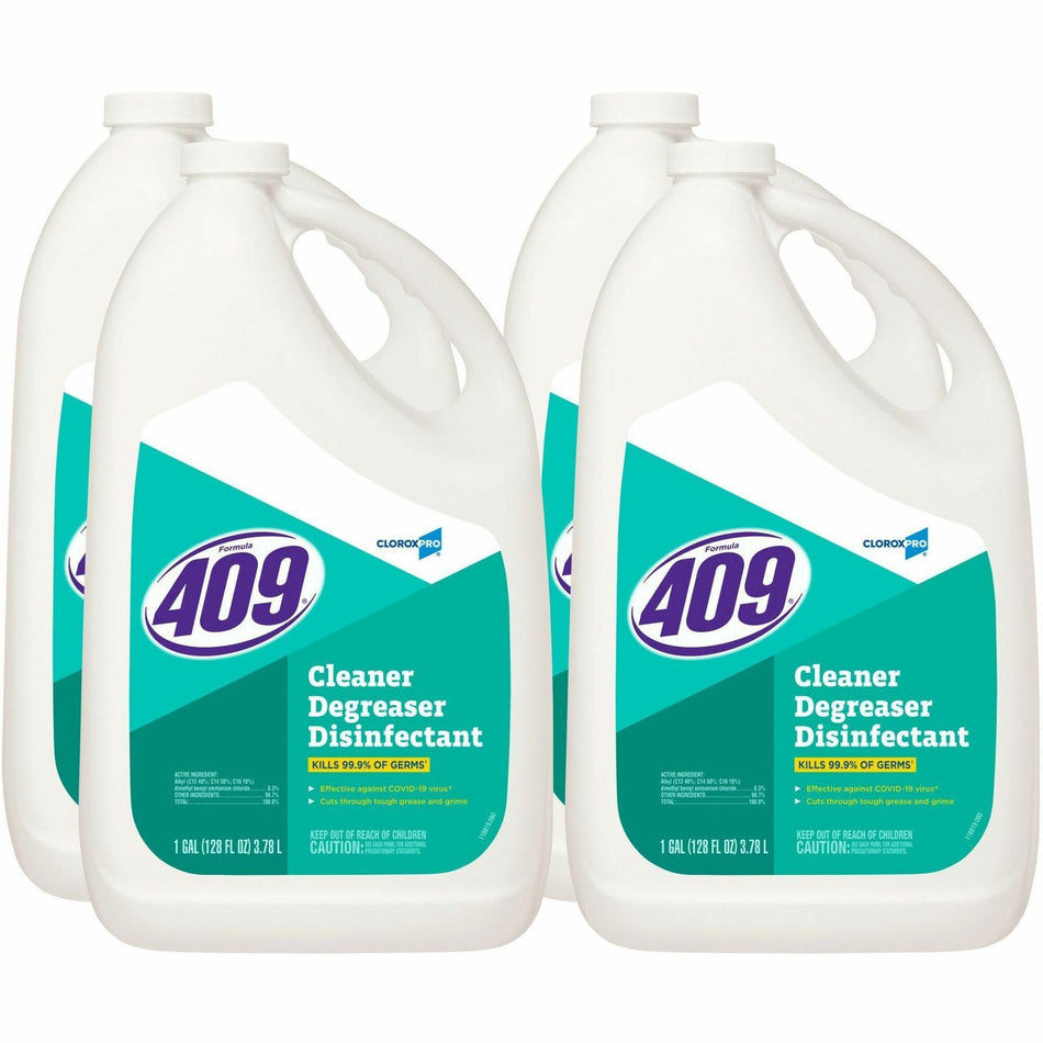 CloroxPro&trade; Formula 409® Cleaner Degreaser Disinfectant Refill - 128 fl oz (4 quart) - Disinfectant - Clear - 108 / Pallet