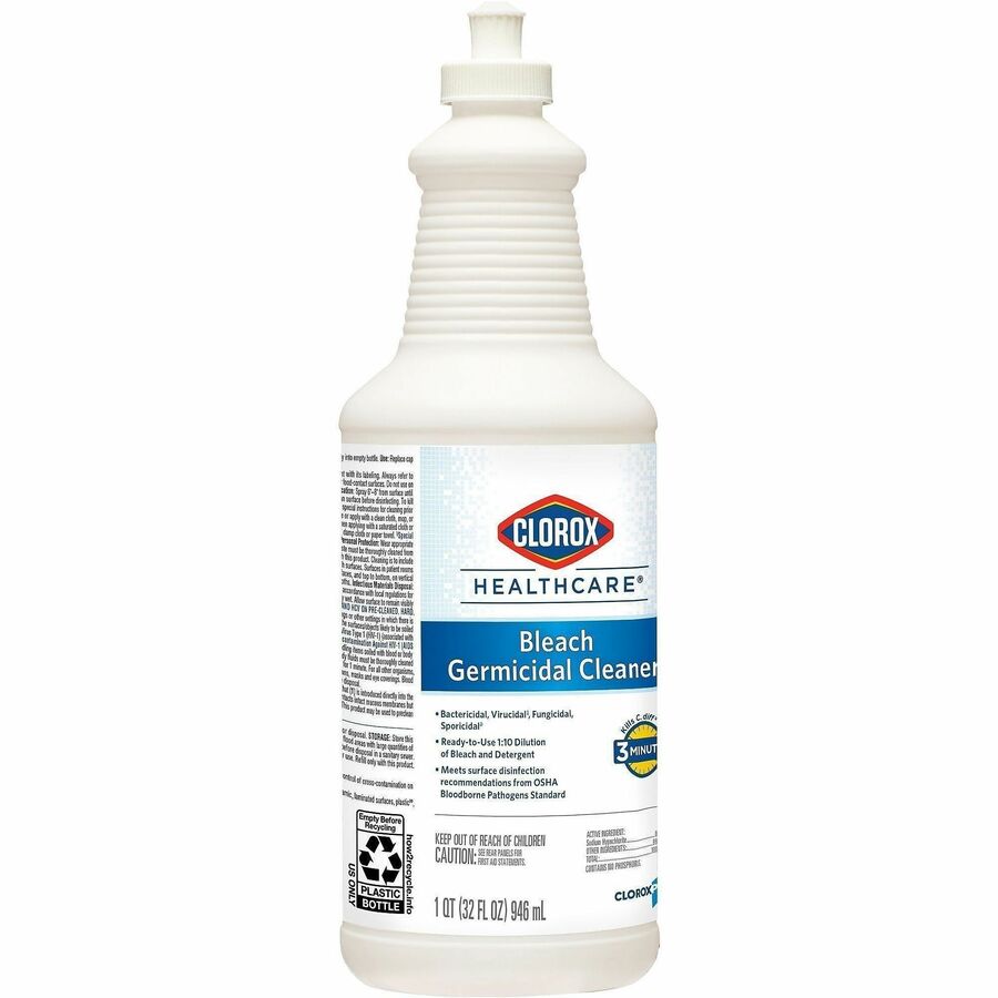 Clorox Healthcare Pull-Top Bleach Germicidal Cleaner - Front