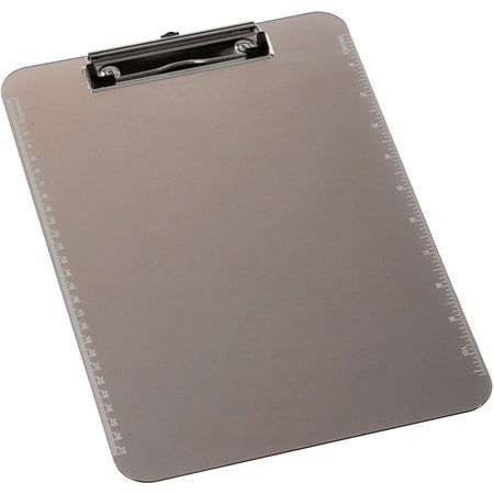 Business Source Transparent Plastic Clipboard - 9" x 12" Sheet Size - Plastic - Smoke - 1 Each