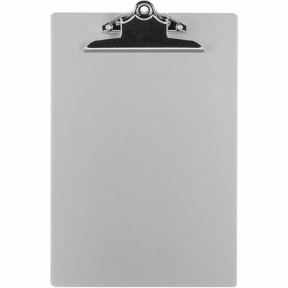 Business Source Aluminum Clipboard: 8 1/2’’ x 11’’ Clamp for Securely Holding Sheets - Clipboards