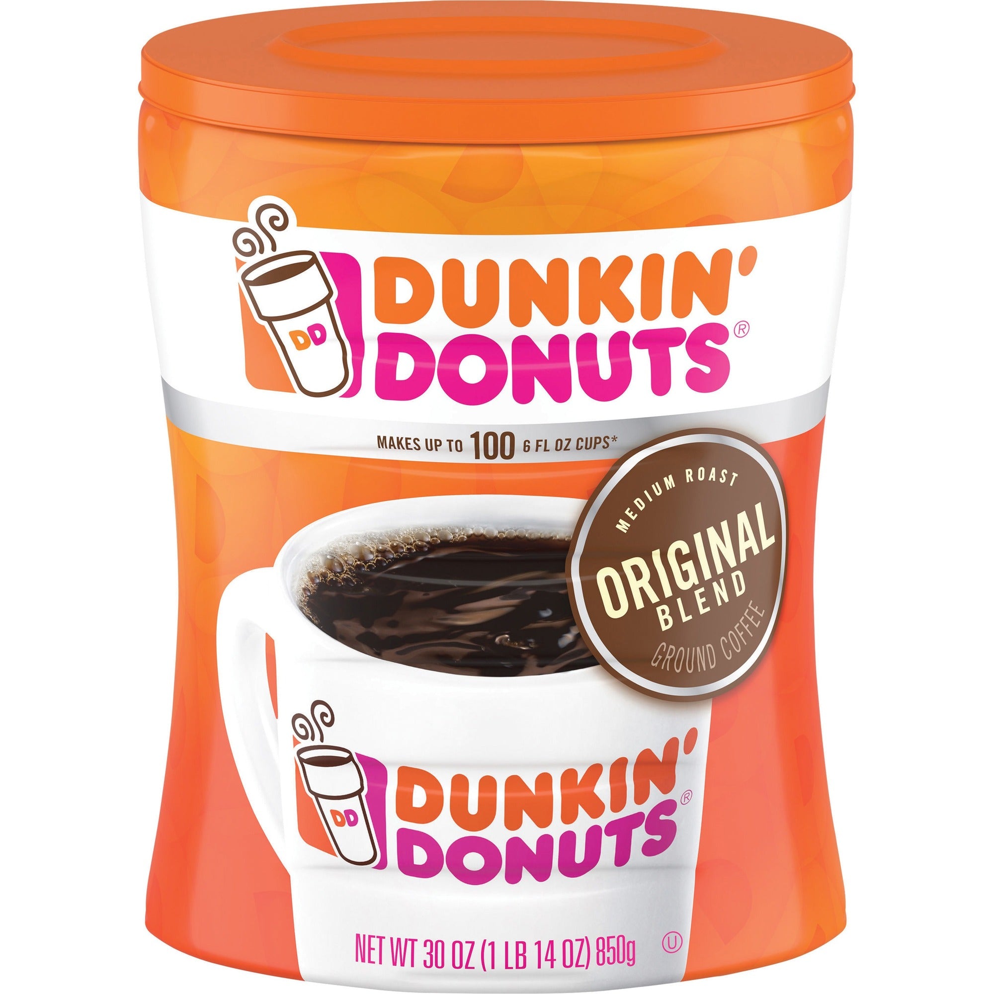 Dunkin' Donuts Original Blend Coffee - Medium - 30 oz - Original Blend - 4 / Carton