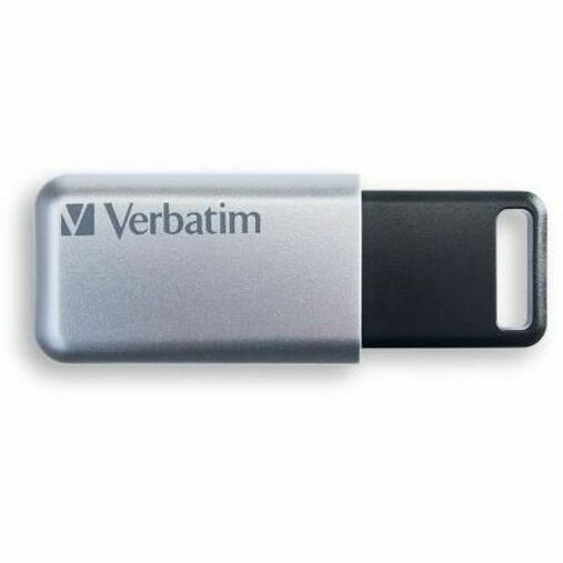 Verbatim 128GB Store 'n' Go Secure Pro USB 3.0 Flash Drive - 128 GB - USB 3.0 - Silver - 256-bit AES - Lifetime Warranty - 1 Each