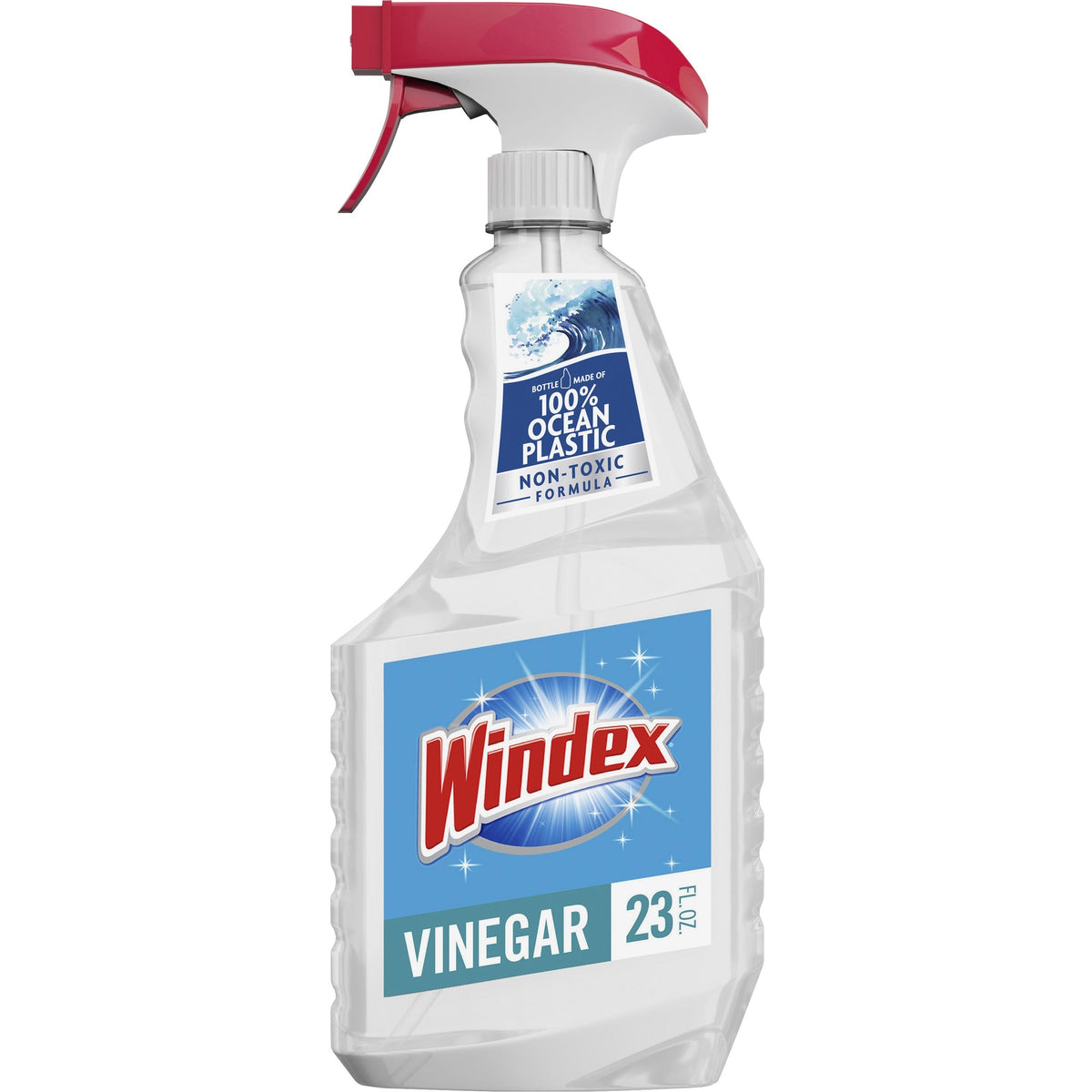 Windex® Vinegar Multi-Surface Spray - 23 fl oz (0.7 quart) - Clean & Fresh Scent - Ammonia-free, Streak-free, Versatile - Clear - 1 Each