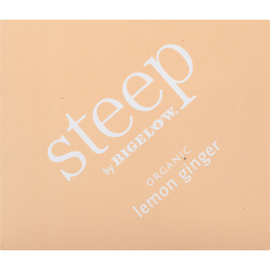 Steep by Bigelow® Lemon Ginger Herbal Tea Bag - Herbal Tea - 1.6 oz - 20 Teabag - GMO Free - Kosher - Organic - 20 / Box