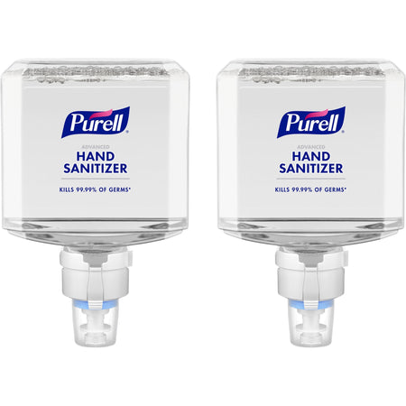 PURELL® Advanced Hand Sanitizer Foam Refill - Clean Scent - 1.27 quart - Touchless Dispenser - Kill Germs - Hand - Clear - Dye-free, Bio-based - 2 / Carton