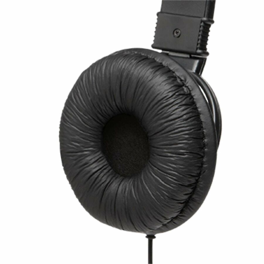 Kensington Hi-Fi Headphones - Stereo - Mini-phone (3.5mm) - Wired - Over-the-head - Binaural - Circumaural - 6 ft Cable - Black - 1 Each