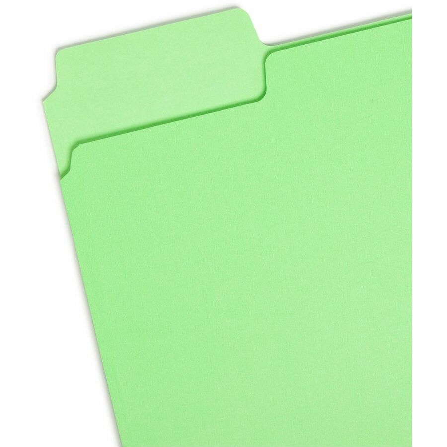 Smead SuperTab 1/3 Tab Cut Letter Recycled Top Tab File Folder - Left