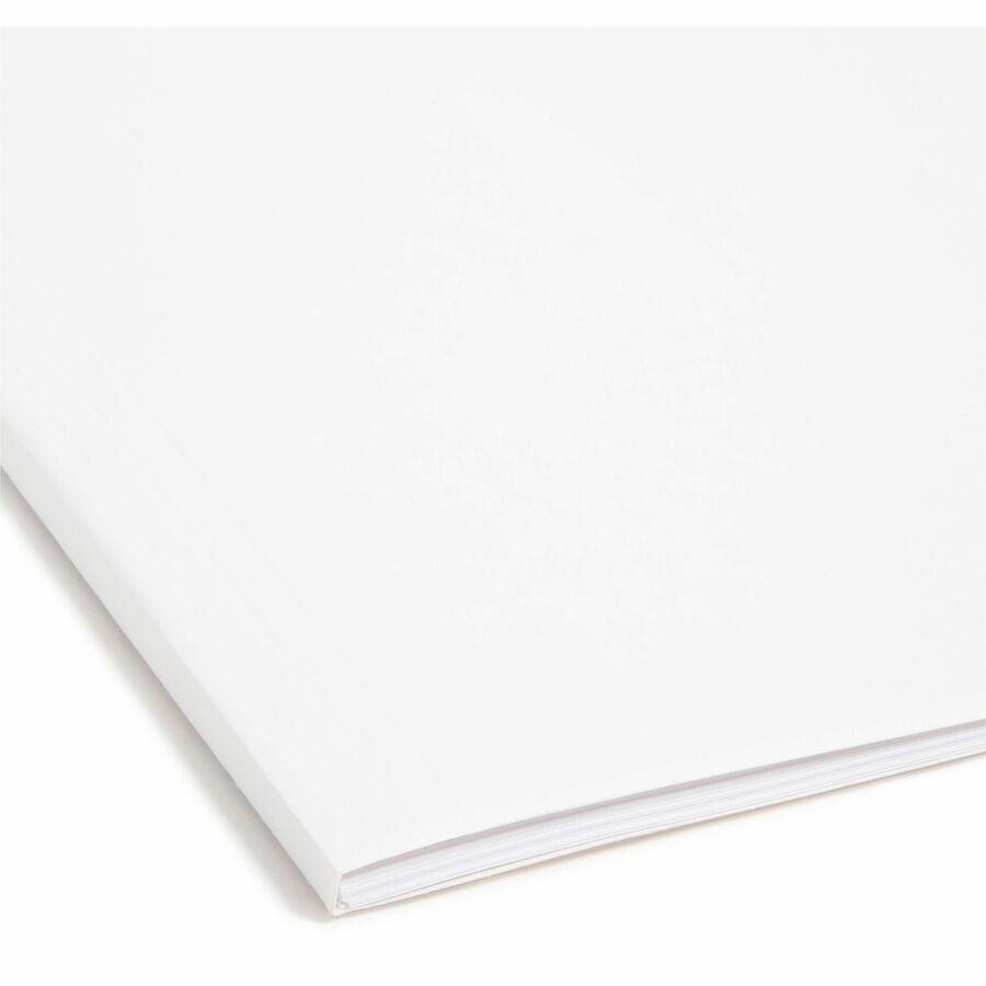Smead FasTab Straight Tab Cut Letter Recycled Hanging Folder - 8 1/2" x 11" - Assorted Tab Position - 11 pt. - White - 10% Recycled - 20 / Box