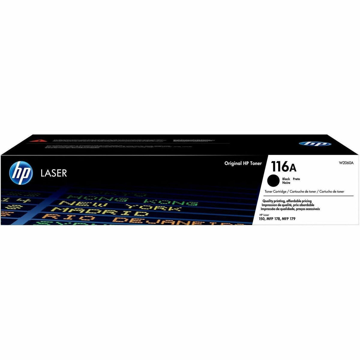 HP 116A (W2060A) Original Laser Toner Cartridge - Black - 1 Each - 1500