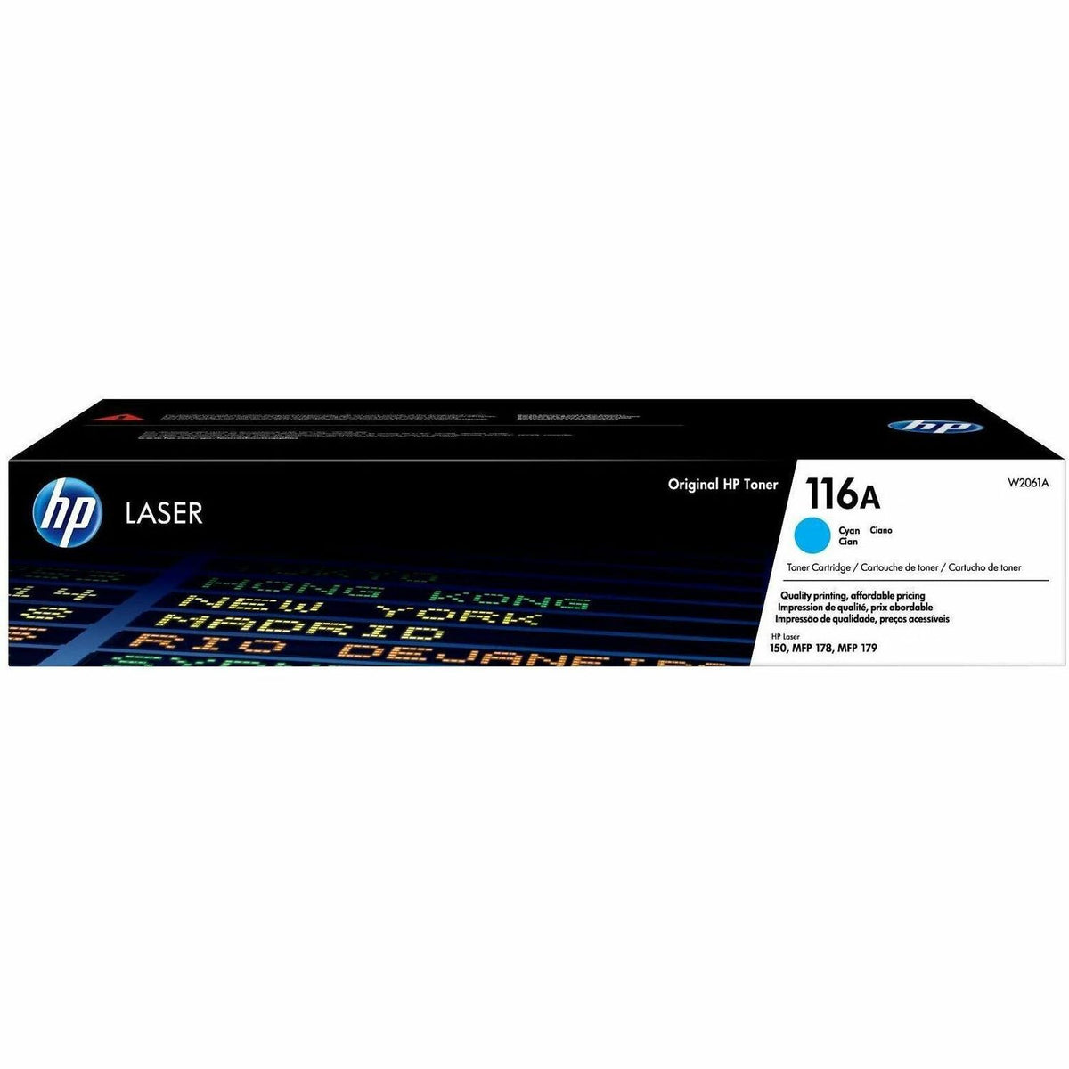 HP 116A (W2061A) Original Laser Toner Cartridge - Cyan - 1 Each - 1500