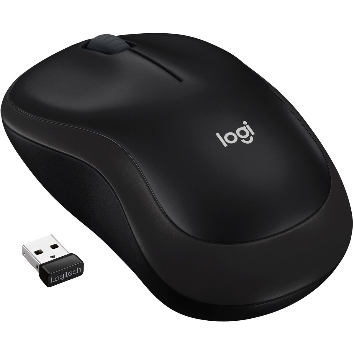 Logitech M185 Wireless Mouse - Optical - Wireless - Radio Frequency - 2.40 GHz - Gray - USB - 1000 dpi - Scroll Wheel - 3 Button(s) - Symmetrical - 1 Each