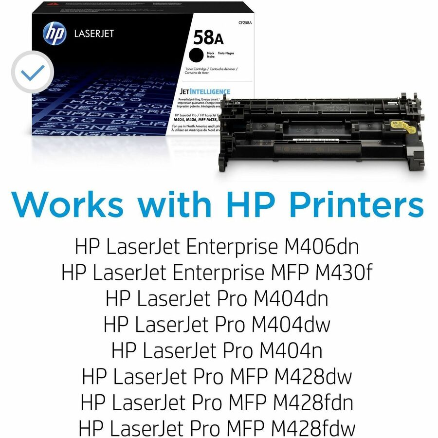 HP 58A (CF258A) Original Standard Yield Laser Toner Cartridge - Black - 1 Each - Alternate-Image3